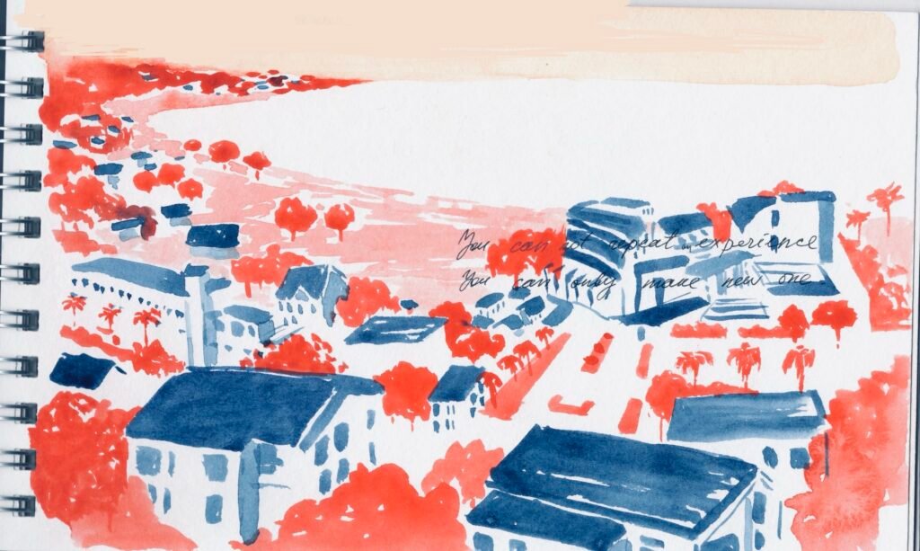 Sketch hot weather at sea site