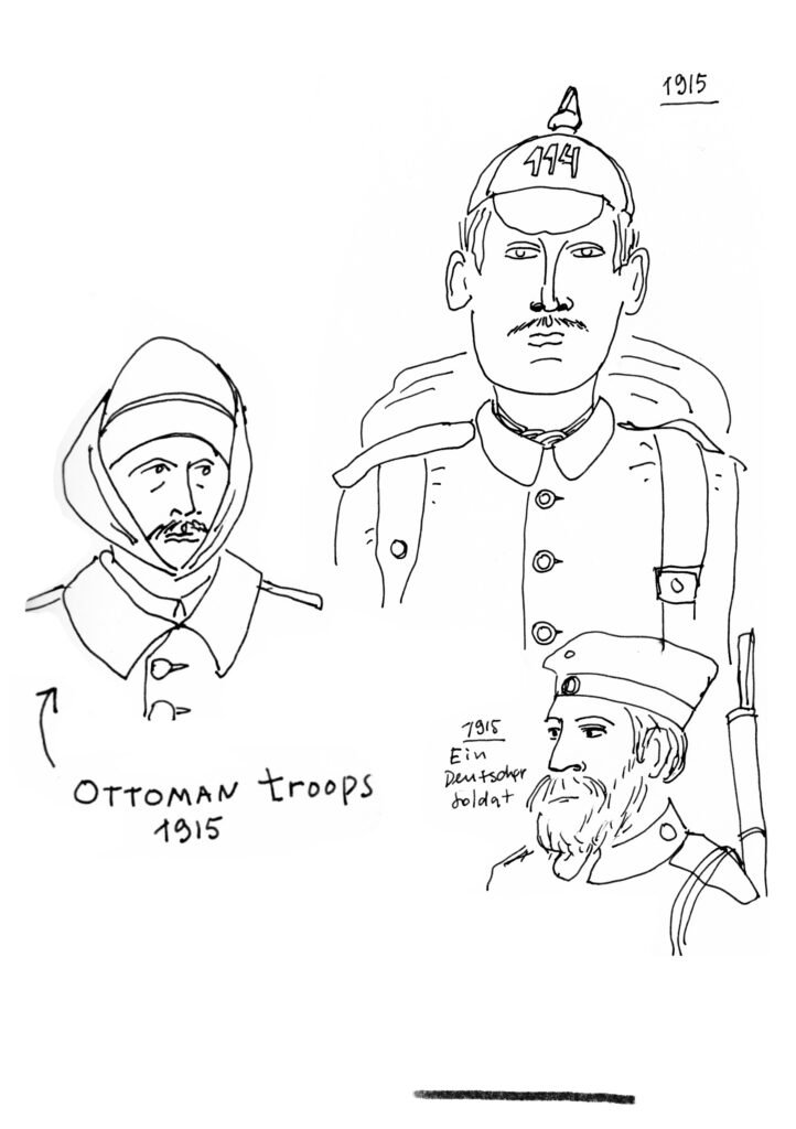 Archive Drawing Studies WW1 Soldaten WW1