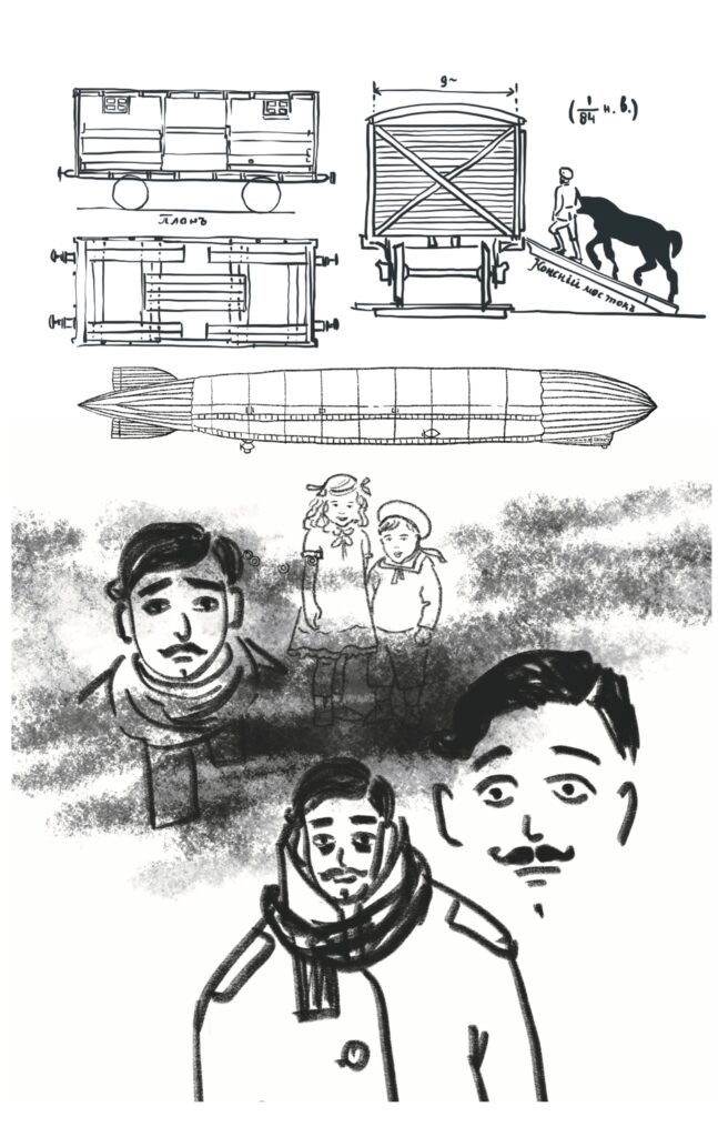 Archive Drawing Studies WW1 Siberian Chronicles, Gefangenschaft 1WK, WW1